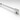Barre de renfort a section carree 1200 mm  verre/mur - chrome brillant