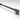 Barre de renfort a section carree 1200 mm  verre/mur - gunmetal brillant