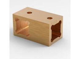 Stabilisateur porte de douche  section carree  raccord T 12x12