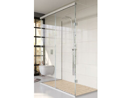 Systeme de douche coulissant TERNO CLEAR en U 2000 mm