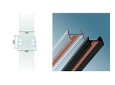 G2G Profil H en polycarbonate pour verre 12-12 8 mm L 3000 mm