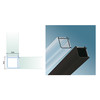 G2G Profil d angle carre en polycarbonate pour verre 10-10 8 mm L 3000 mm