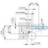 Hydraulisch scharnier Biloba EVO 0-90-180  RECHTS muur/glas