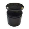 Garde-corps nez de dalle  inox noir  non reglable  H20 et O50  verre 12-21 52 mm