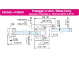 NewStriqe verbinding P35E60/wand 8-13 52 mm glas L 5800 mm zwart geanodiseerd